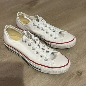 White Converse low